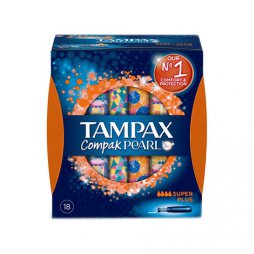 Tampax Compak Pearl Super Plus 18
