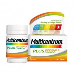 Multicentrum Plus Ginseng/Ginkgo 30 comprimidos