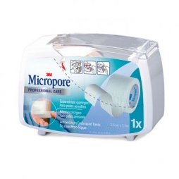 3M Micropore Esparadrapo Papel Blanco 2,5cm x 7,5m